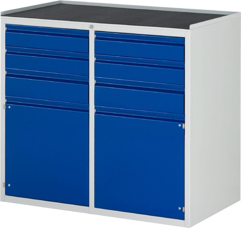 Produktbild Rau Werkbänke Schubladeschrank LL7.11 1145 x 650 x 1035 mm 6 Schubladen und 2 Türen