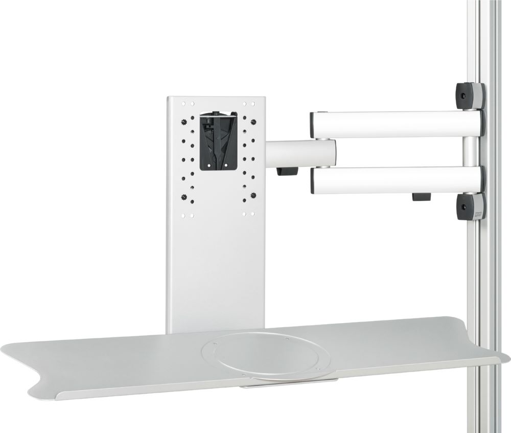 Produktbild Rau Werkbänke Schwenkarm für Flachbildschirm mit 3 Gelenke inklusive Maus Tastaturauflage