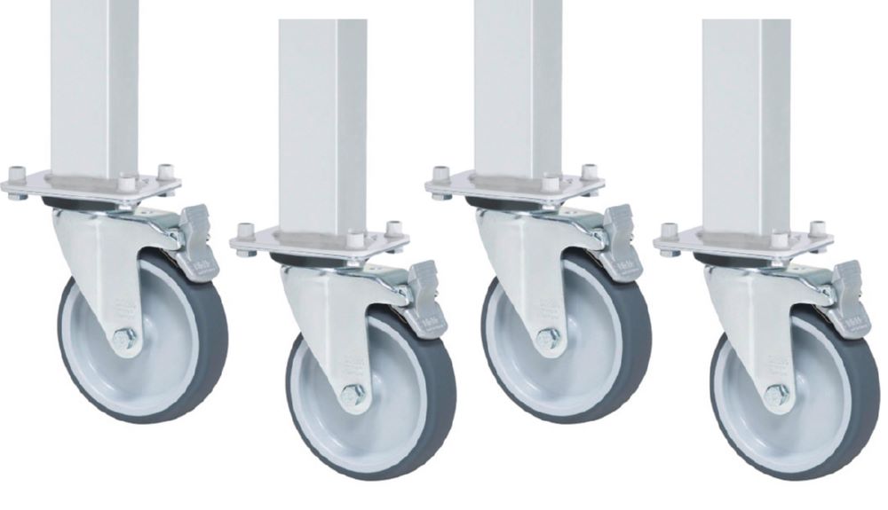 Produktbild Rau Werkbänke Schwerlastrollensatz Mehrpreis 4 Lenkrollen