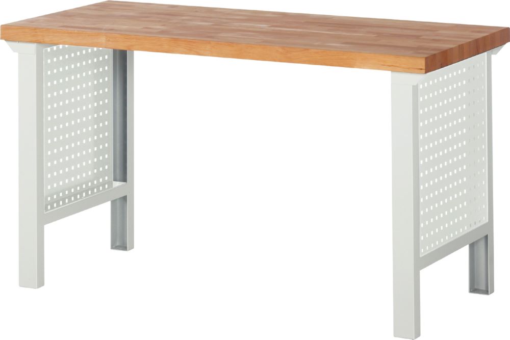 Produktbild Rau Werkbänke Seiten Lochwand für Werkbankfuß 7000 617 mm für Fußtiefe 850 mm RAL7035