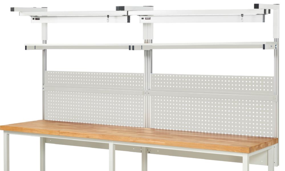 Produktbild Rau Werkbänke System Aufbau Komplettset 04 für Produktbreite 3000 mm RAL7035