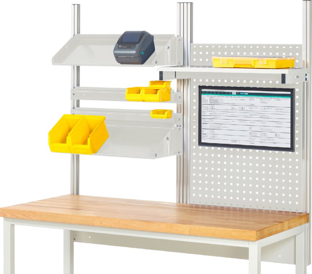 Produktbild Rau Werkbänke System Aufbau Komplettset 05 für Produktbreite 1500 mm RAL7035