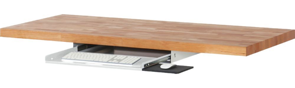 Produktbild Rau Werkbänke Tastaturauszug 1 BxTxH 640 x 485 x 85 mm RAL7035