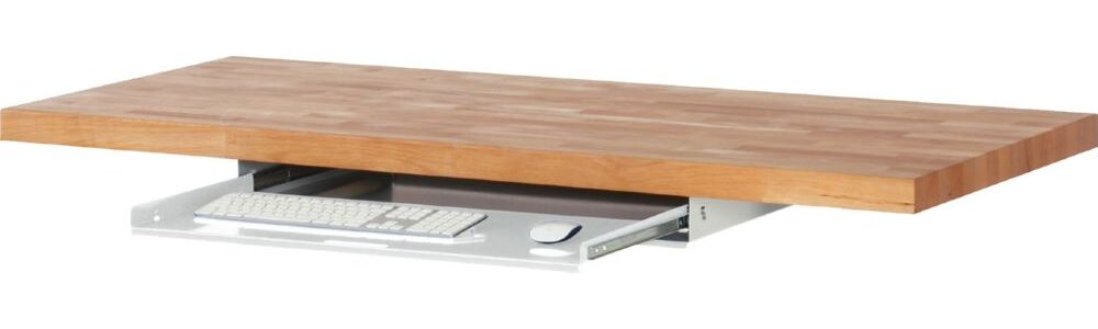 Produktbild Rau Werkbänke Tastaturauszug 2 BxTxH 745 x 485 x 85 mm RAL7035