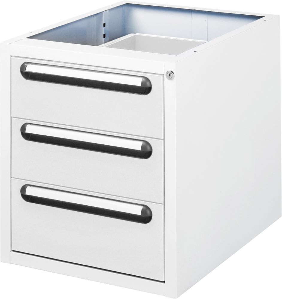 Produktbild Rau Werkbänke Unterbau-Container mit 3 Schubladen 480 x 600 x 545 mm RAL7035/RAL7035