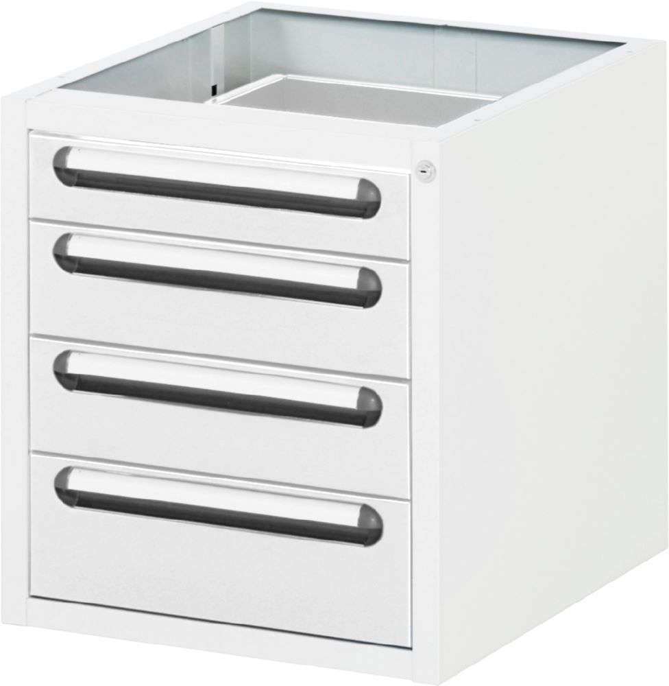 Produktbild Rau Werkbänke Unterbau-Container mit 4 Schubladen 480 x 600 x 545 mm RAL7035/RAL7035
