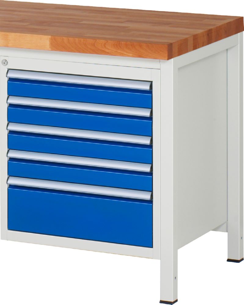 Produktbild Rau Unterbau Container Serie 7000 4 Schubladen Größe L B580 x T650 x H620 mm