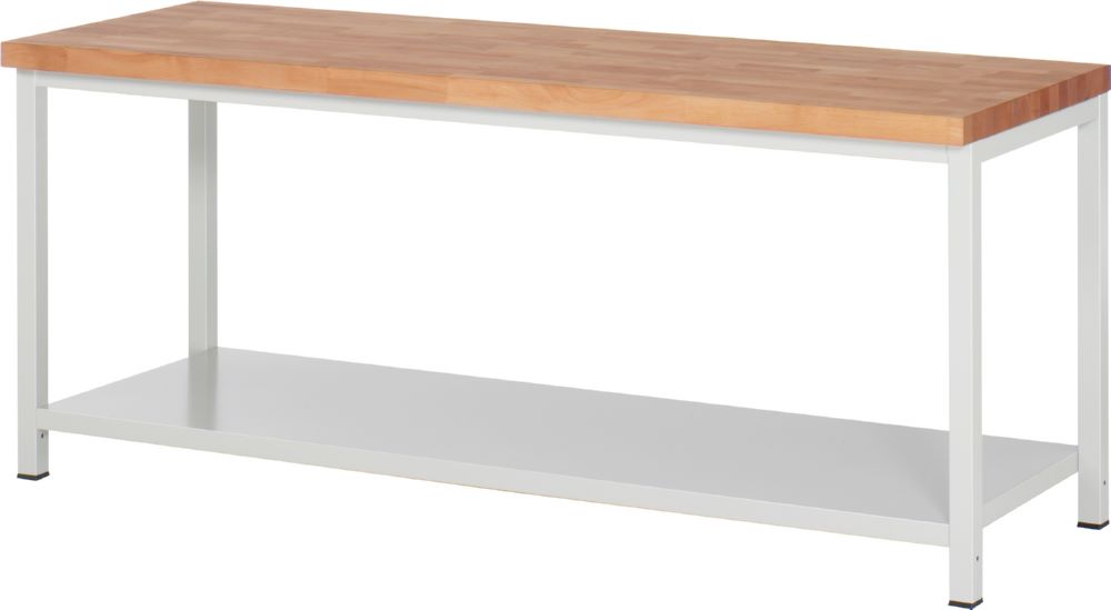 Produktbild Rau Werkbänke Werkbank 8000 2000 x 700 x 840-1040 mm Ablageboden Metall