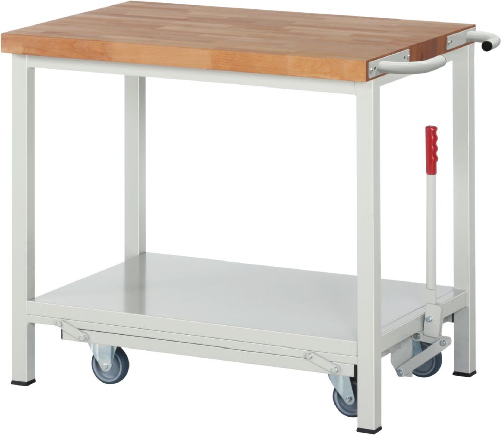 Produktbild Rau Werkbänke Werkbank mit Fahrgestell 8000-6 1000 x 700 x 880 mm