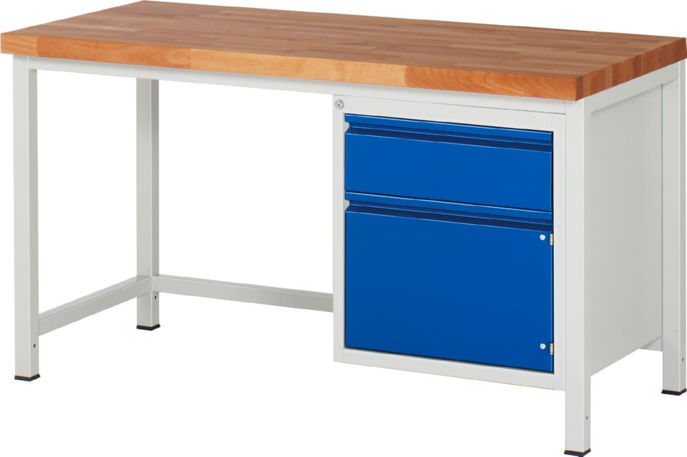 Produktbild Rau Werkbänke Werkbank 8152I1 1500 x 700 x 840 mm mit 1 Schubladen und 1 Tür