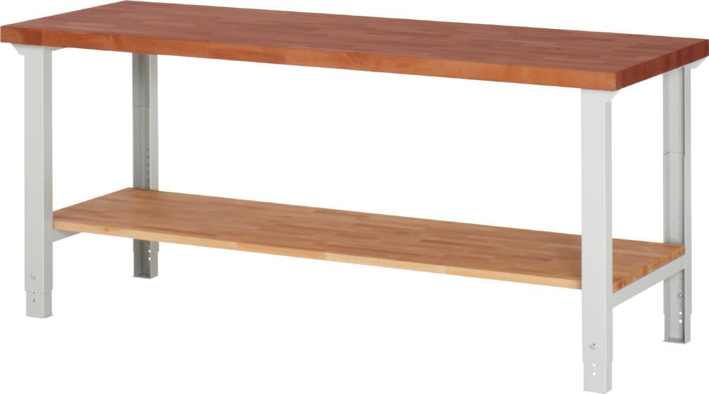 Produktbild Rau Werkbänke Werkbank 7000-7 2000 x 700 x 790-1140 mm Rotbuche