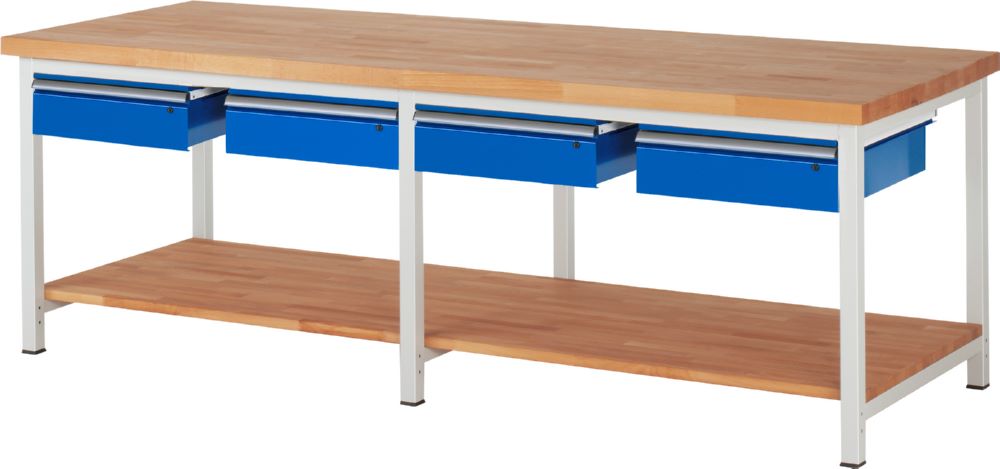 Produktbild Rau Werkbänke Werkbank Serie 8000 - Modell 8002 4 Schubladen