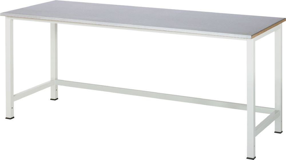 Produktbild RAU Werktisch Serie 900 Arbeitstisch Platte mit Stahlblechbelag 2000 x 800 x 825 mm bild 1