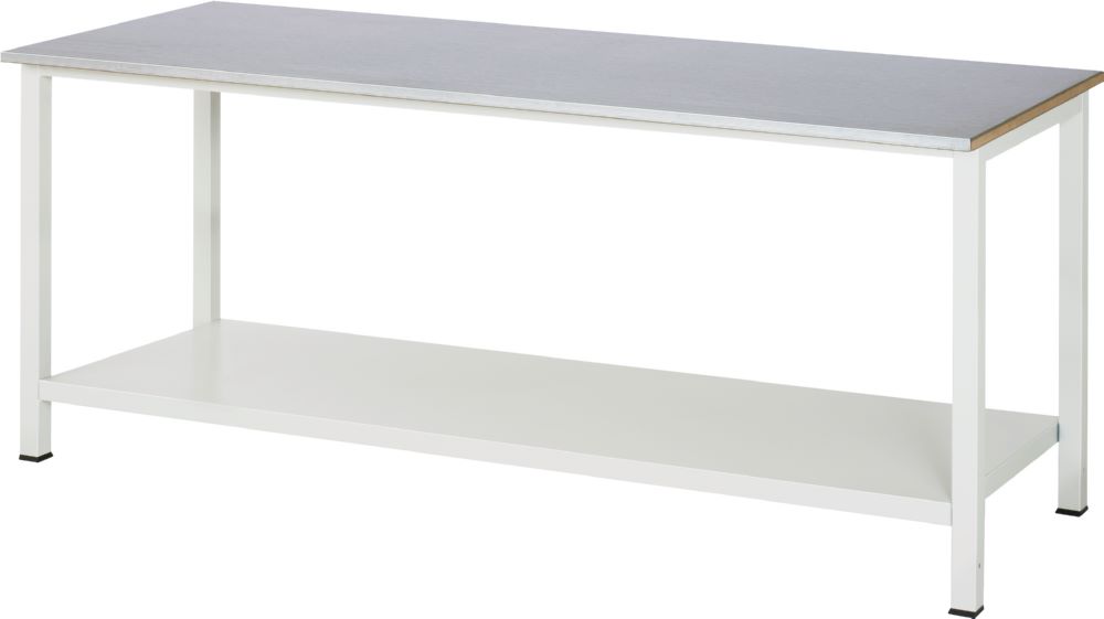 Produktbild RAU Werktisch 900 Arbeitstisch mit Stahlblechbelag 2000 x 800 x 825 mm