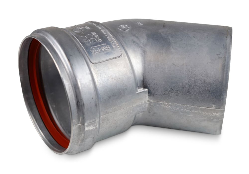 Produktbild Remko Abgas oder Frischluftbogen 45 Grad Durchmesser 100 mm 229009