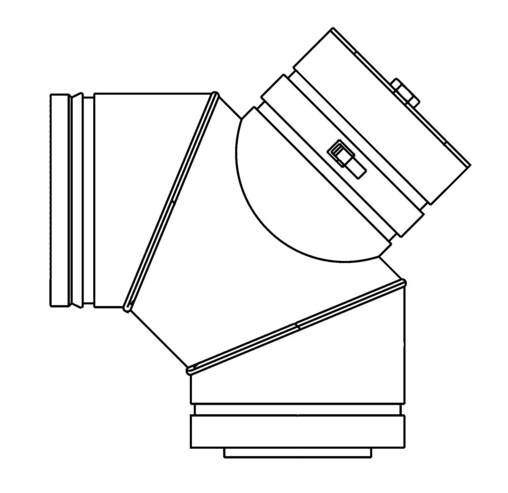 Produktbild Remko Reinigungsbogen AS-RB90-D Durchmesser 180-D