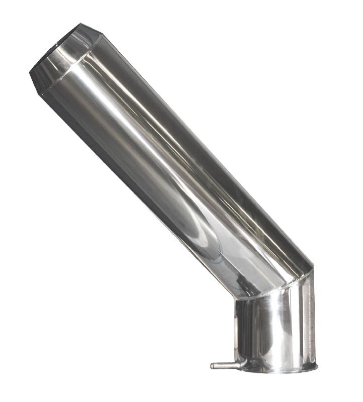 Produktbild Remko Spezialabgasrohr 1 meter lang 45 Grad Edelstahl Durchmesser 200 mm