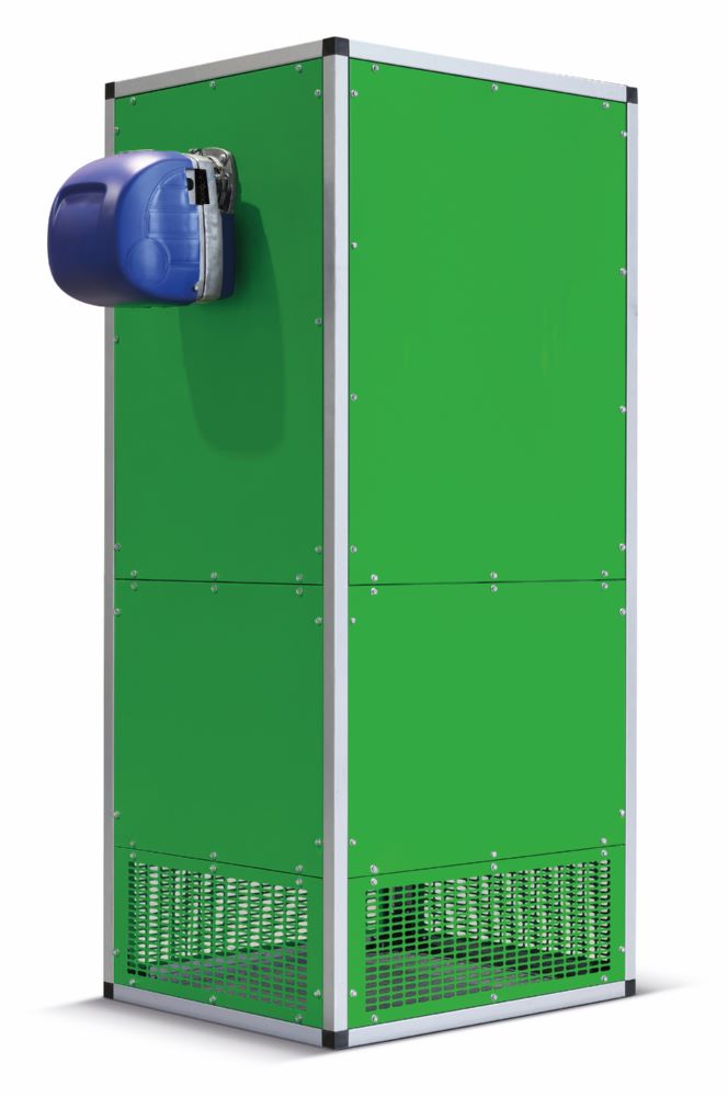 Produktbild Remko Universal Heizautomaten VRS 100-C stehend 50 Pa mit Blaubrenner Haube HG-3