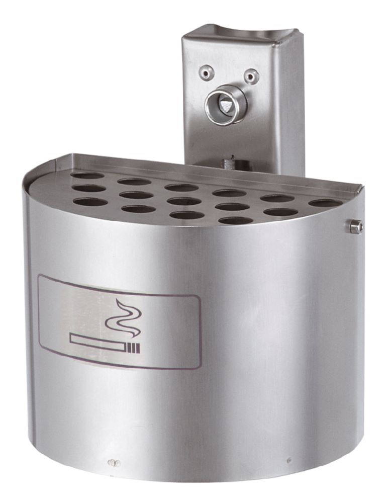 Produktbild Renner Edelstahl Halbrundascher mit Befestigungsschiene