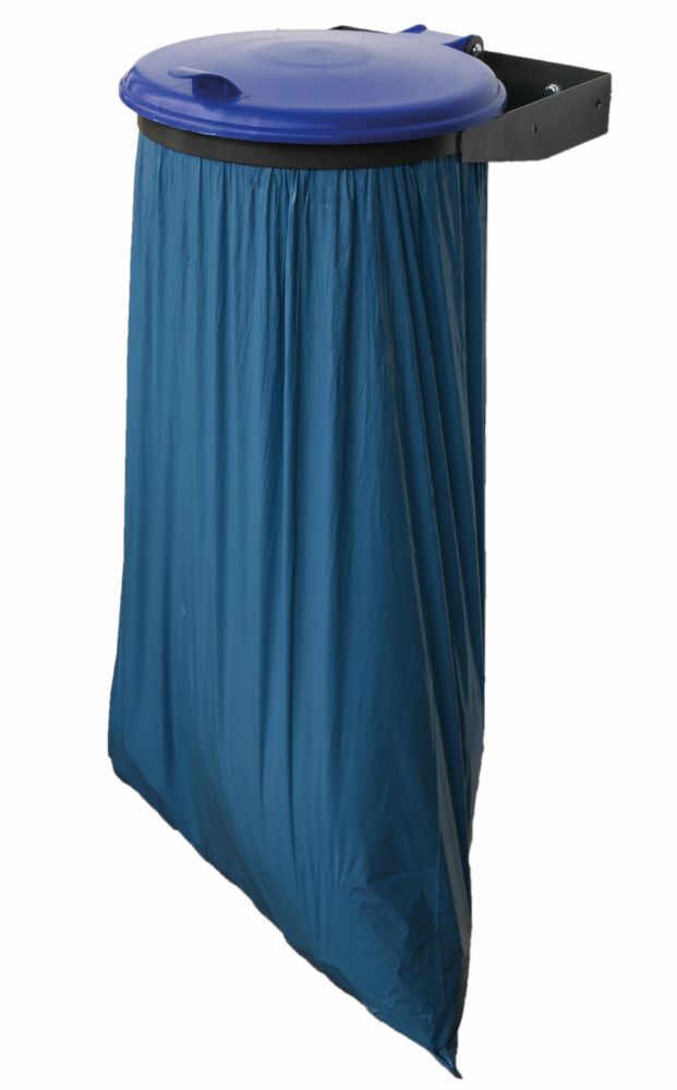 Produktbild Renner Müllsackhalter zur Wandbefestigung blau schwarz