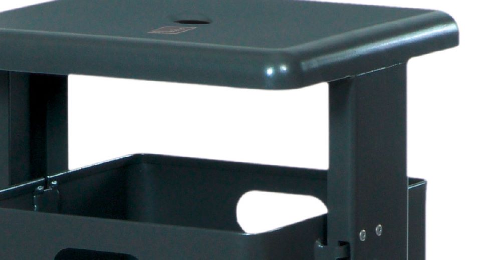 Produktbild Renner Rechteck Abfallbehälter 40L RAL5013 mit Ascher zum Aufschrauben bild 2