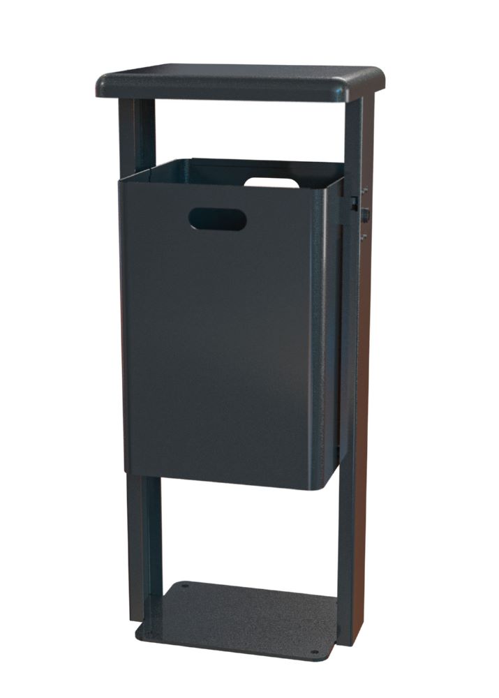 Produktbild Renner Rechteck Standabfallbehälter 40L DB703 zum Aufschrauben