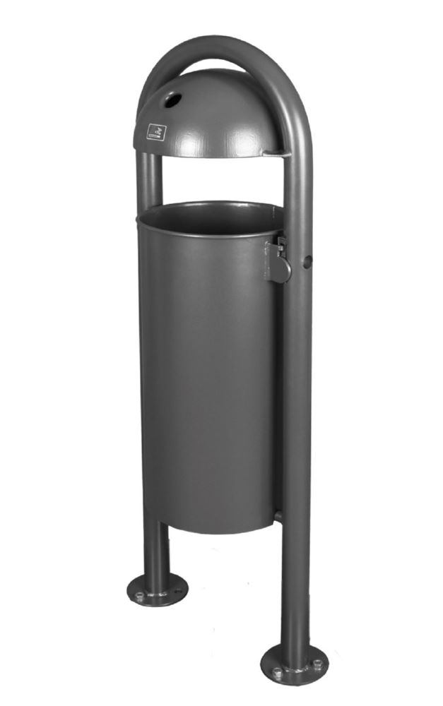 Produktbild Renner Abfallbehälter 1230 mm hoch 40 l mit Ascher DB703