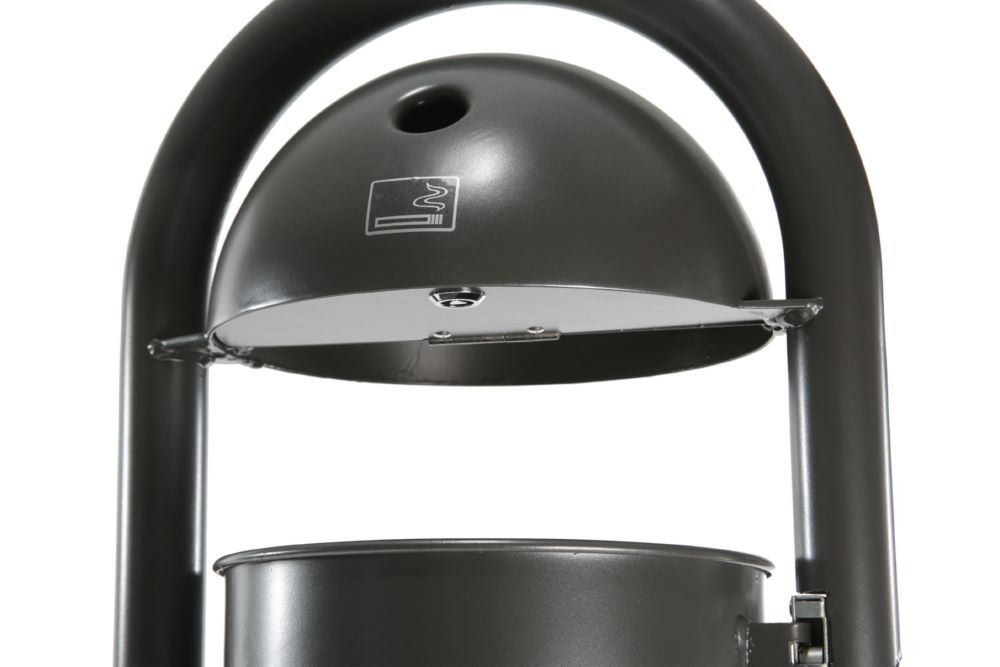 Produktbild Renner Stand Abfallbehälter 40L mit Ascher DB703 zum Aufschrauben bild 3