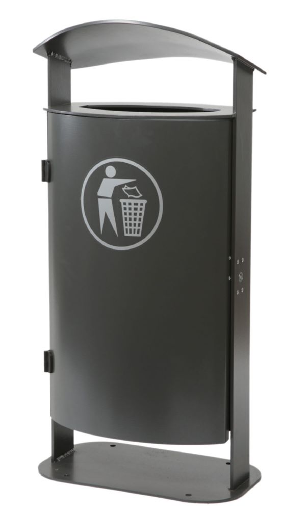 Produktbild Renner Stand Abfallbehälter DB703 zum Aufschrauben schwarz