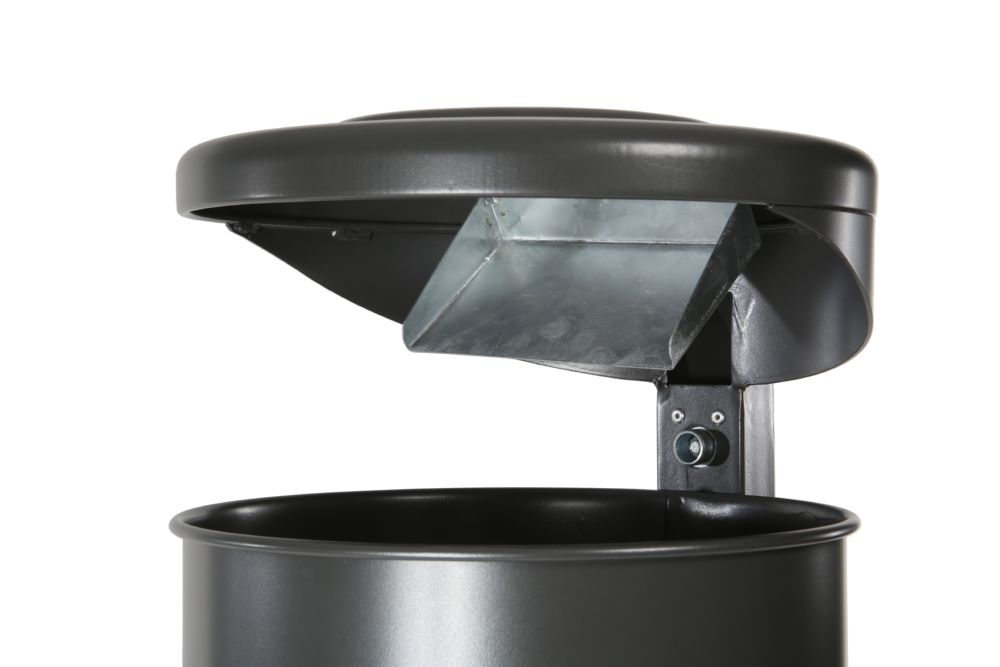 Produktbild Renner Stand Abfallbehälter 55L DB703 mit Ascher zum Einbetonieren bild 2