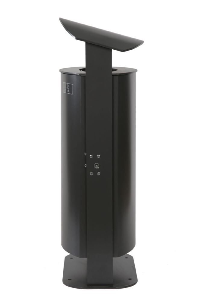 Produktbild Renner Stand Abfallbehälter 70L mit Ascher Feuerverzinkt zum Aufschrauben bild 2