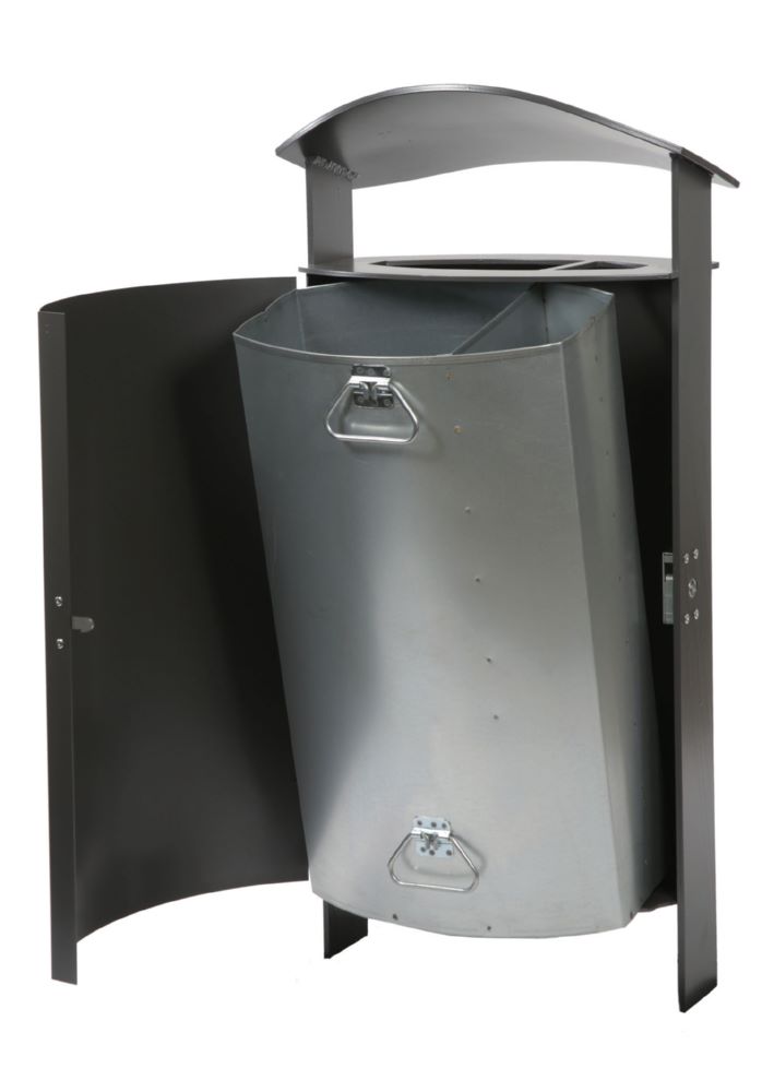Produktbild Renner Abfallbehälter 1540 mm 70 l Feuerverzinkt einbetonierbar