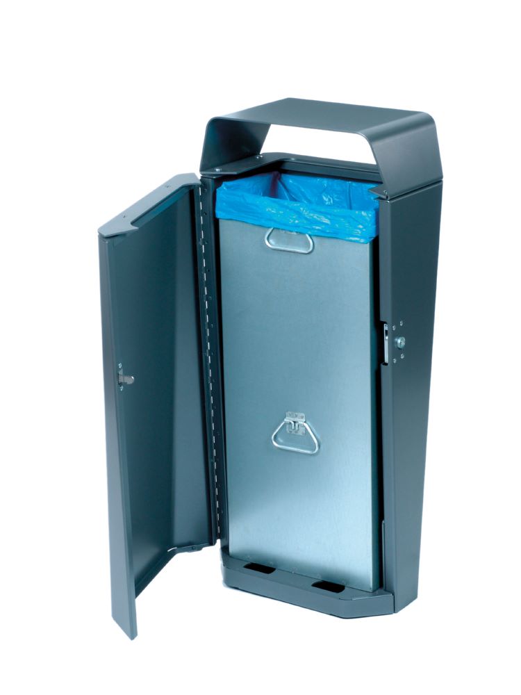 Produktbild Renner Stand Abfallbehälter Modell ESTILO 70L RAL7016 zum Aufschrauben bild 3