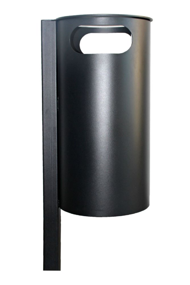 Produktbild Renner Stand Abfallbehälter 60L RAL7021 zum Einbetonieren bild 3