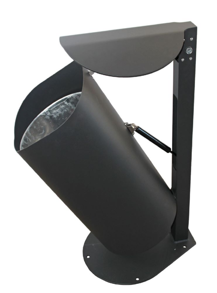 Produktbild Renner Stand Abfallbehälter 60L RAL7021 zum Einbetonieren bild 2