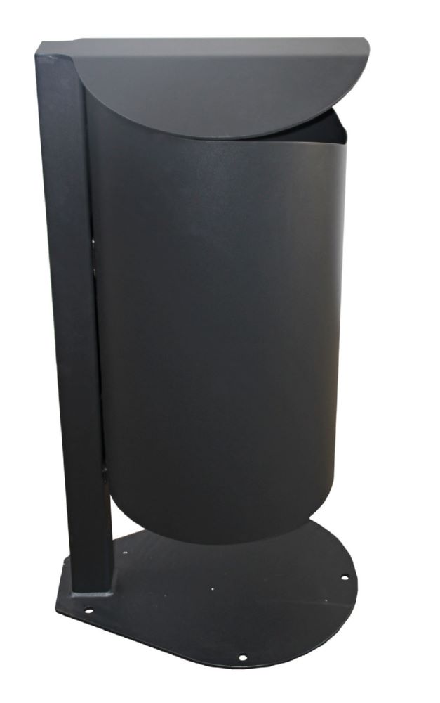 Produktbild Renner Stand Abfallbehälter 60L RAL7021 zum Einbetonieren bild 3