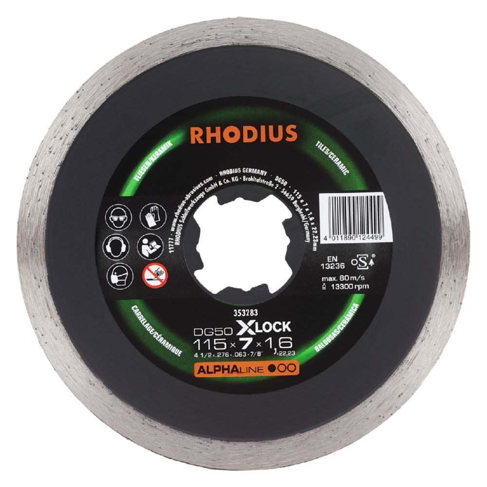 Produktbild Rhodius DG50 X-LOCK Diamanttrennscheibe 115 x 7,0 x 1,6 x 22,23