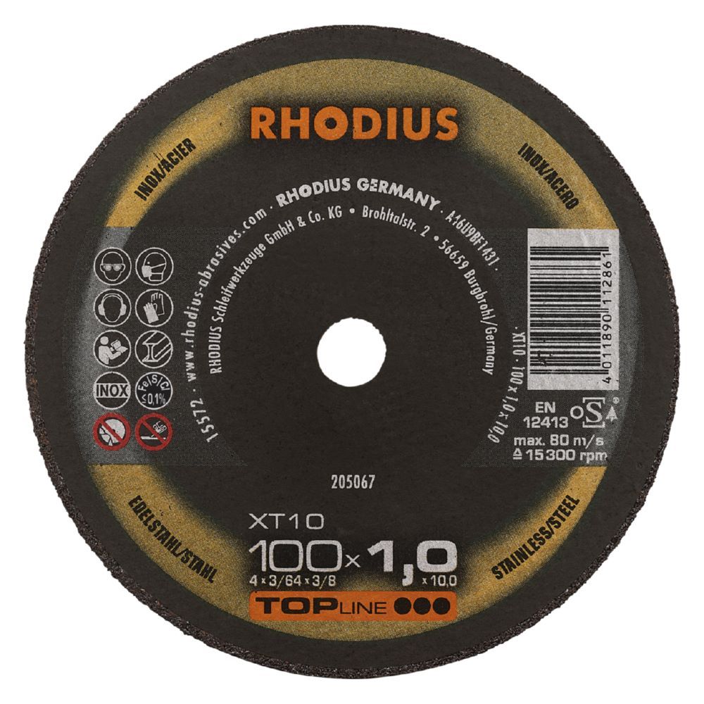 Produktbild Rhodius Extradünne Mini Trennscheibe Scheibendurchmesser 100 mm