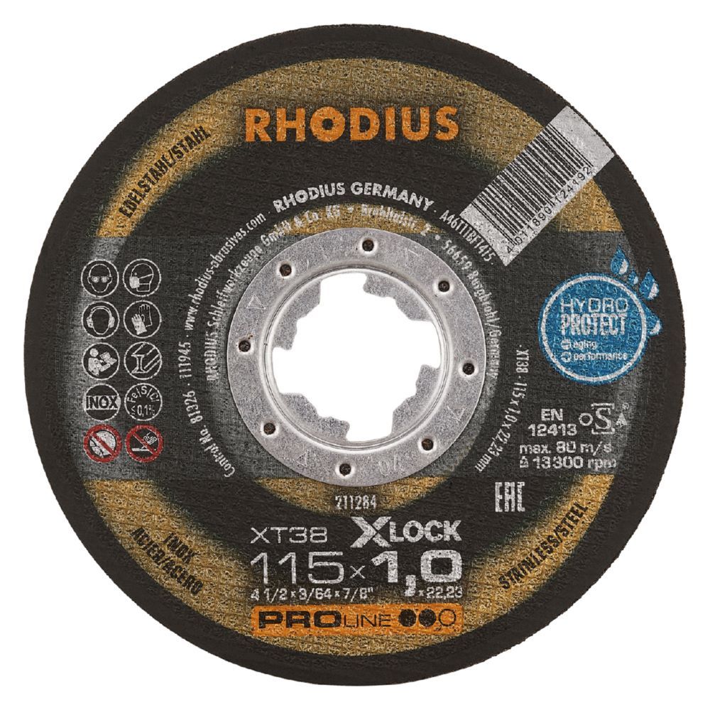 Produktbild Rhodius XT38 X-LOCK Extradünne Trennscheibe Durchmesser 115 mm