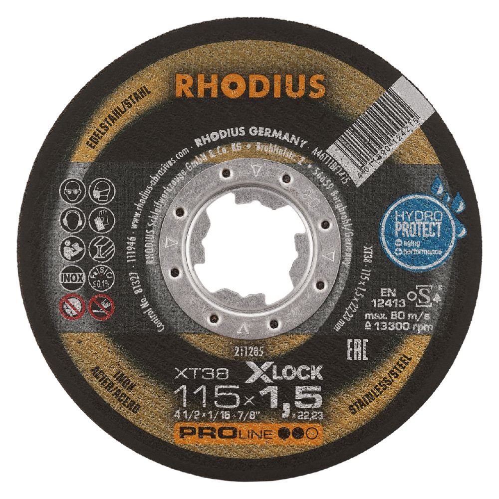 Produktbild Rhodius XT38 X-LOCK Extradünne Trennscheibe Stärke 1,5 mm