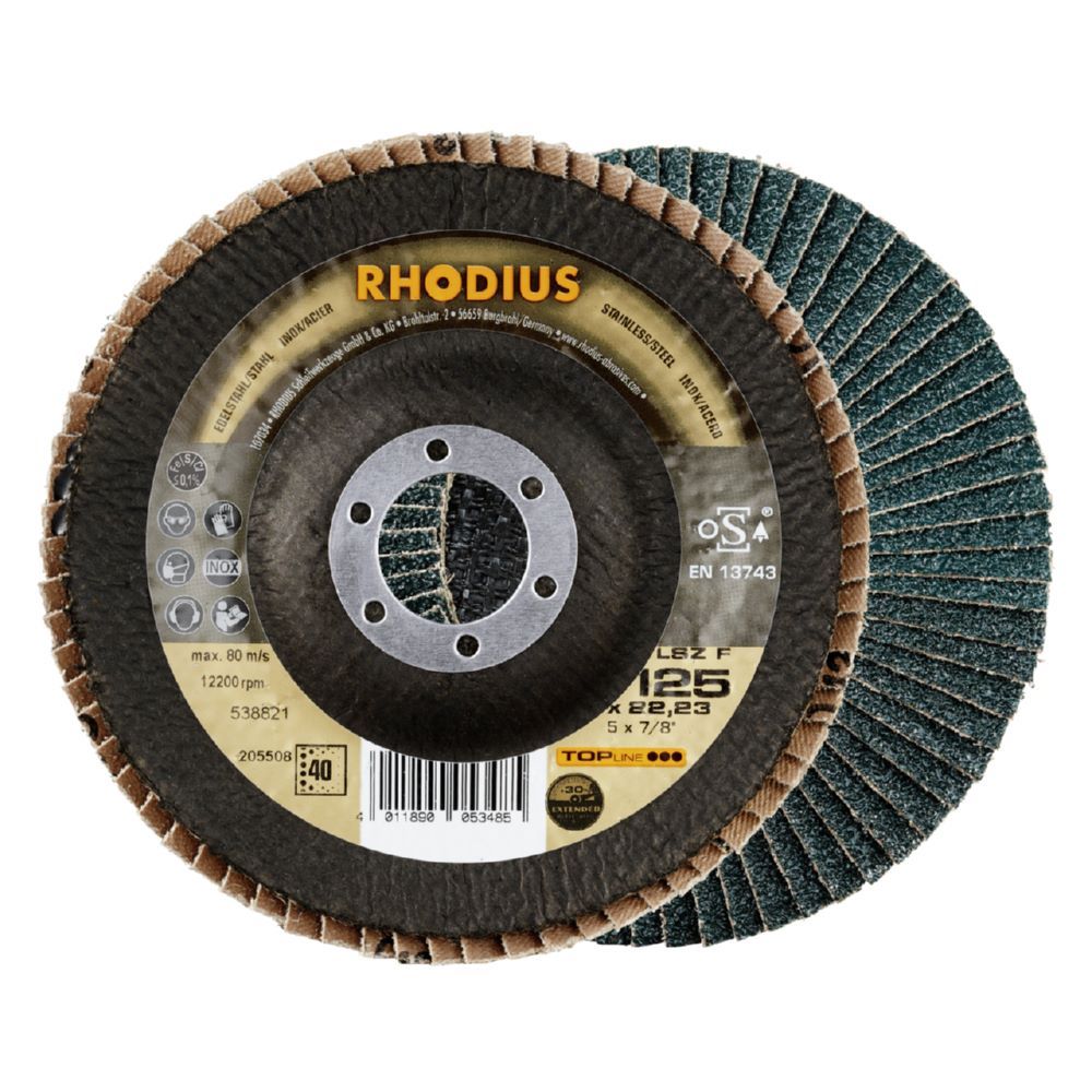 Produktbild Rhodius LSZ F EXTENDED Fächerschleifscheibe Durchmesser 125 mm