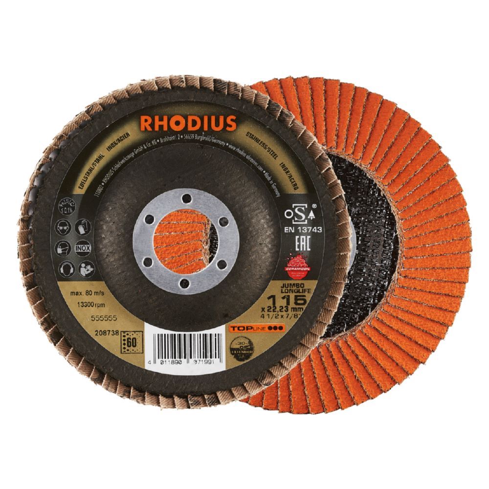 Produktbild Rhodius JUMBO LONGLIFE EXTENDED Fächerschleifscheibe