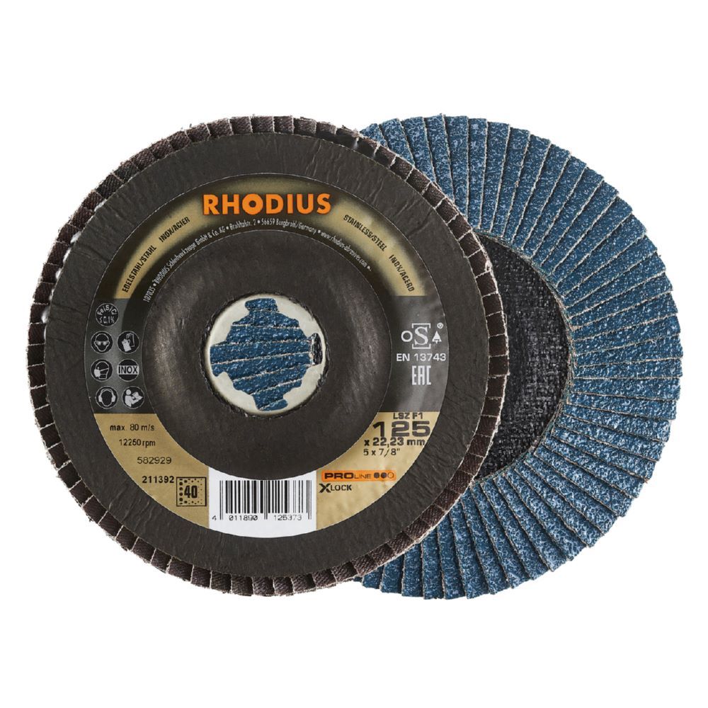 Produktbild Rhodius LSZ F1 X-LOCK Fächerschleifscheibe K40 115 x 22,23 mm