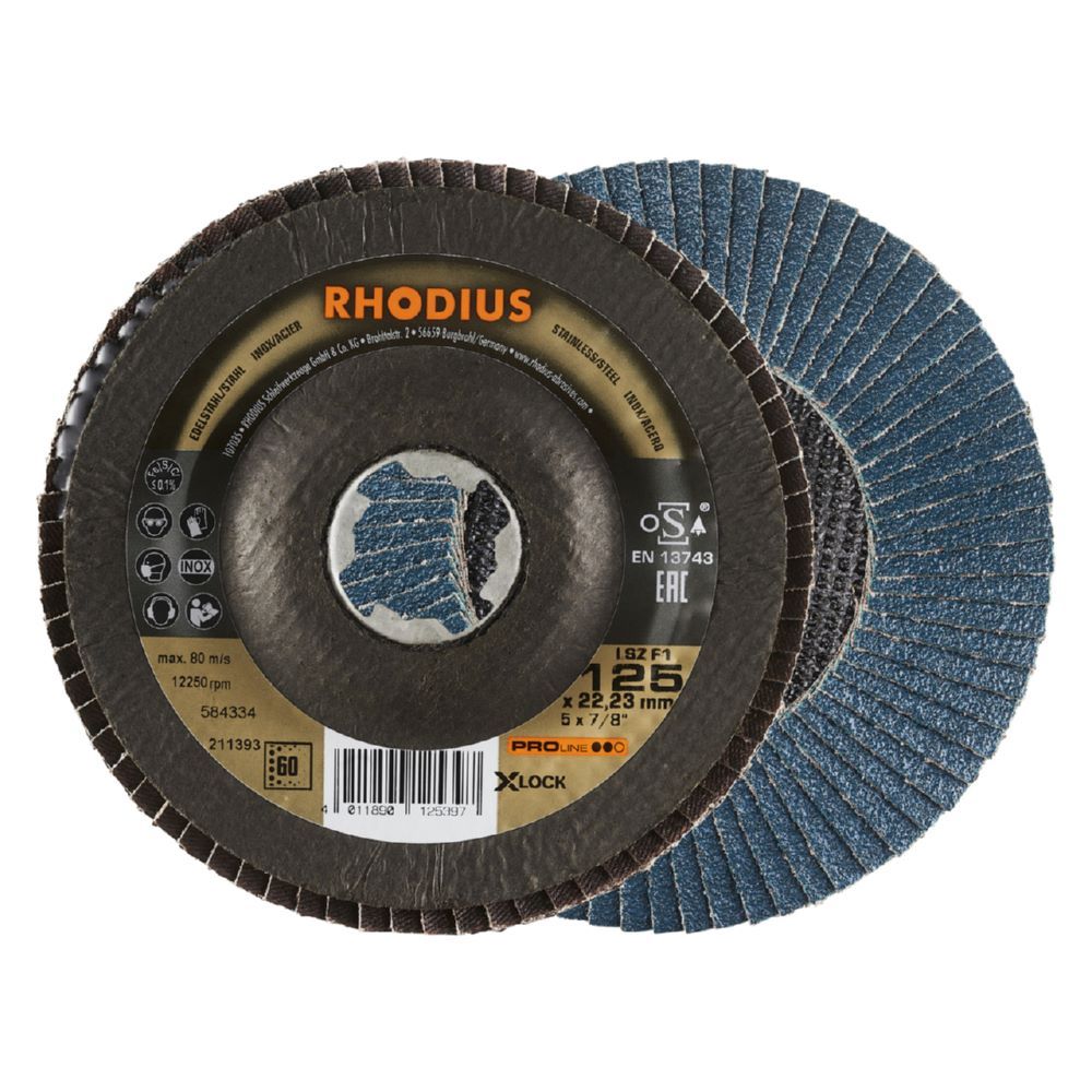 Produktbild Rhodius LSZ F1 X-LOCK Fächerschleifscheibe K60 115 x 22,23 mm