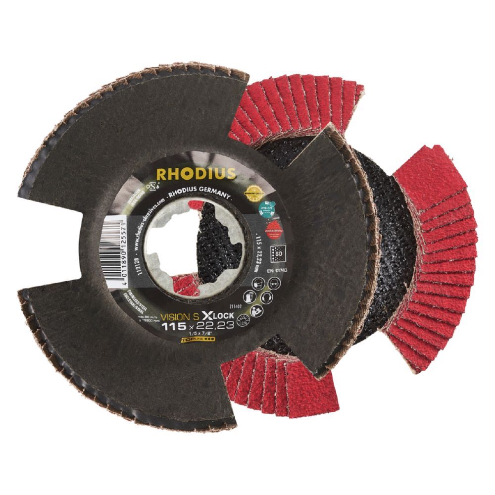 Produktbild Rhodius VISION SPEED X-LOCK Fächerschleifscheibe 115 x 22,23 mm K60