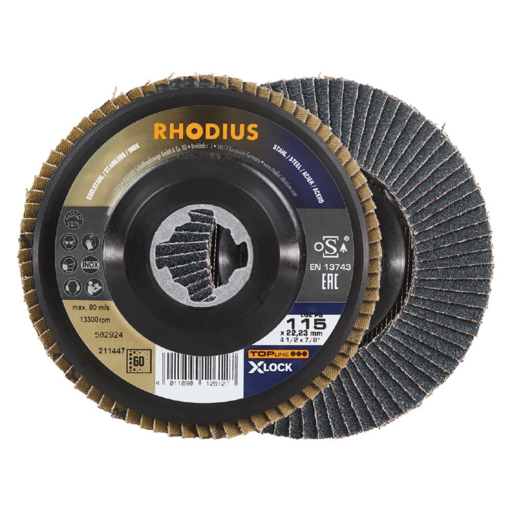 Produktbild Rhodius LGZ PB X-LOCK Fächerschleifscheibe 115 x 22,23 mm