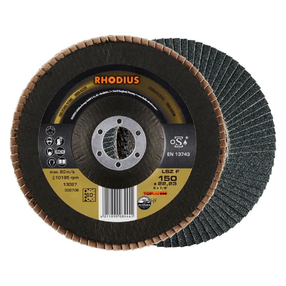 Produktbild Rhodius LSZ F Fächerschleifscheibe Durchmesser 150 mm