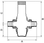Produktbild Riegler Druckregler für Trinkwasser ohne DVGW R1.1/2 1,5 bis 12 bar bild 2