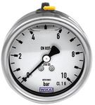 Produktbild RIEGLER Glyzerinmanometer CrNi-Stahl exzentrisch hinten 0 bis 10,0 bar 100 mm
