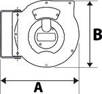 Produktbild RIEGLER Schlauchaufroller Druckluft Wasser mit PU Schlauch 12x8 G1/4 9 Meter bild 2